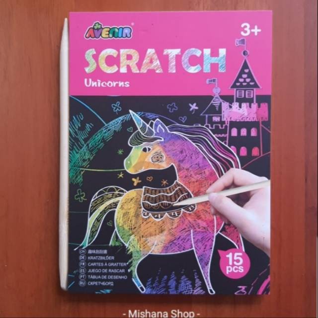 

promosi AVENIR Scratch Unicorn Mainan Kerajinan Gambar Tangan Anak