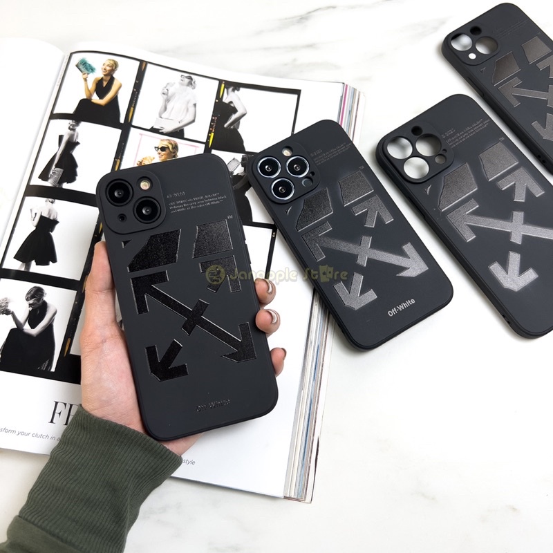 SQUARE EDGE OFFWH CASE IPHONE 7+ 8+ X XR XS 11 12 13 14 15 PRO MAX MINI PLUS