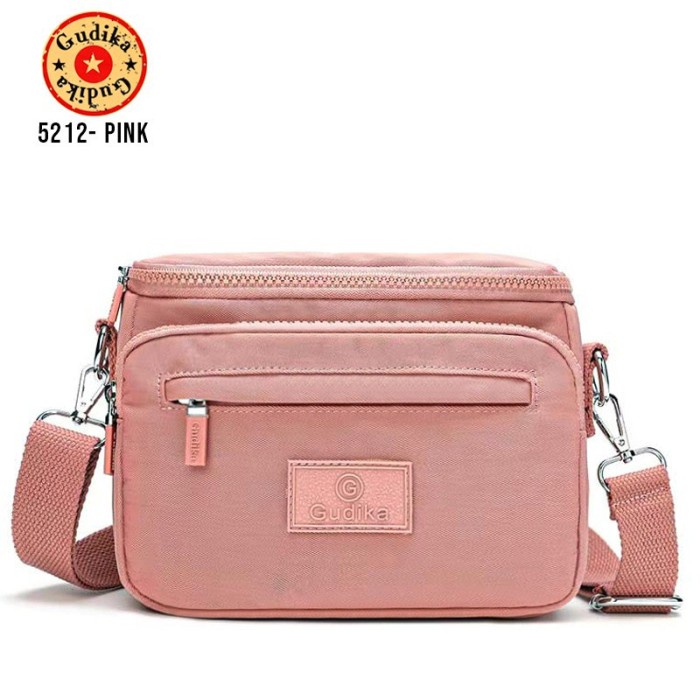 New Promo Tas Selempang Wanita Original GUDIKA 5212 Import - Tas Cewek - pink