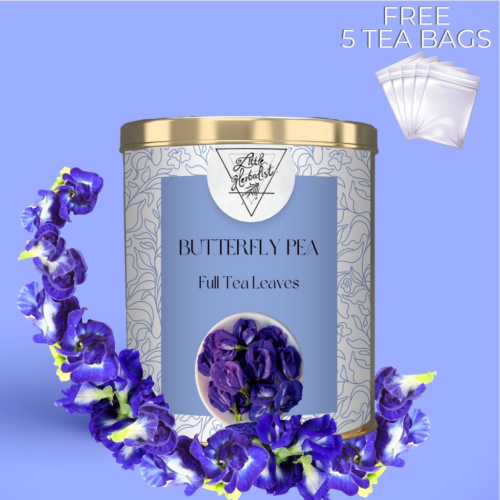 

COD Pure & Organic Butterfly Pea Tea - Teh Bunga Telang - Full Tea Leaves