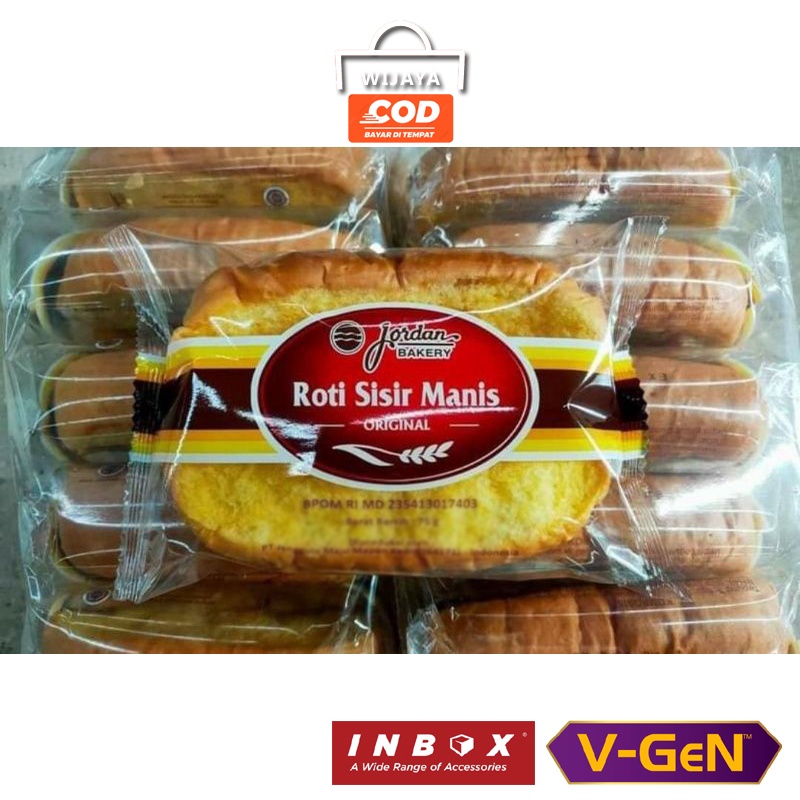 

JORDAN BAKERY ROTI SISIR MANIS 1 PACK ISI 5 BUNGKUS
