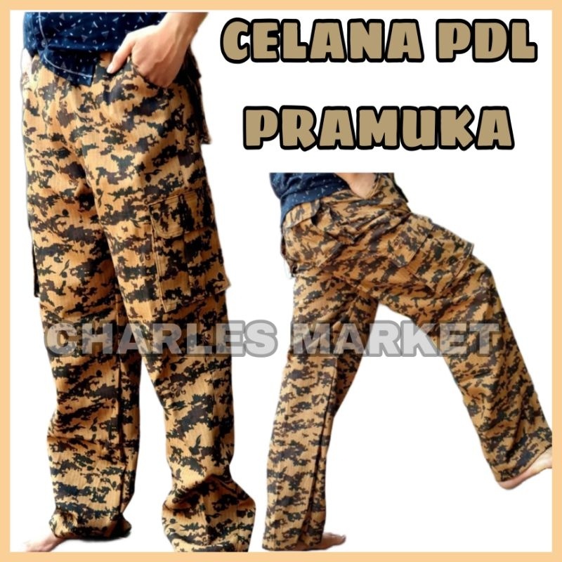 CELANA PRAMUKA LORENG - CELANA PANJANG PRAMUKA - CELANA PDL PRAMUKA LORENG