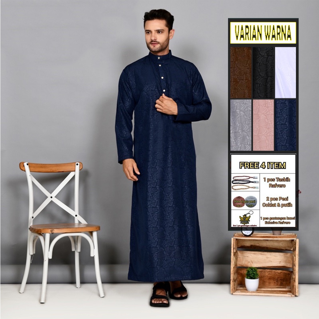 khazanamuslimwear - Terlaris - Jubah pria Solat katun model samase haramain Al Amwa zein isra ikhwan