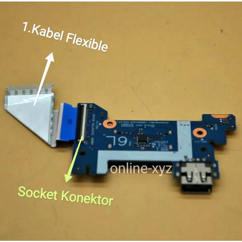 kabel flexible mb io Usb board Tombol Power card reader HP 14s 14-CF 14-CK 14-CM 14-DF DK CR