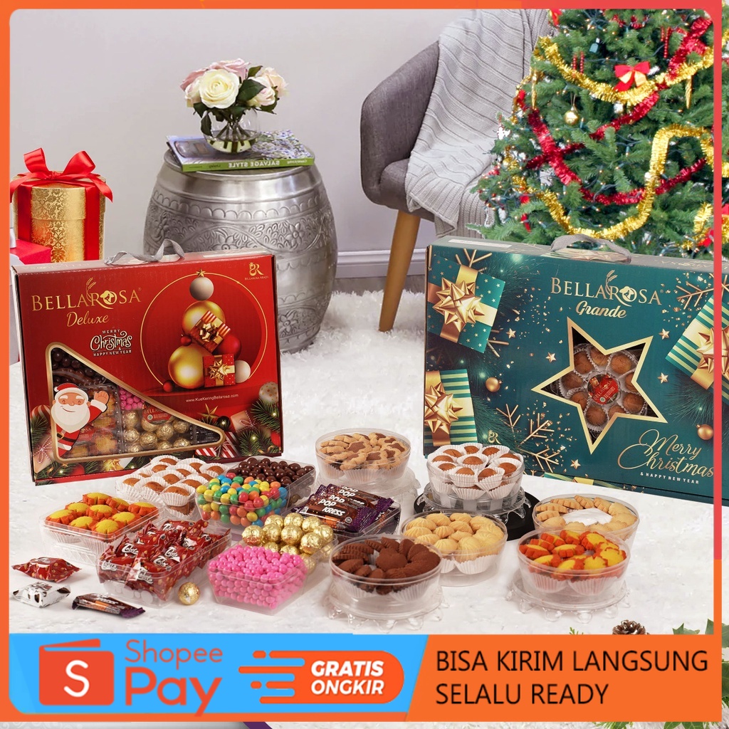 

Diskon Natal Paket Hampers Natal kue kering cokelat premium Bellarosa Deluxe Grande Jolly Christmas Coklat Promo 12.12