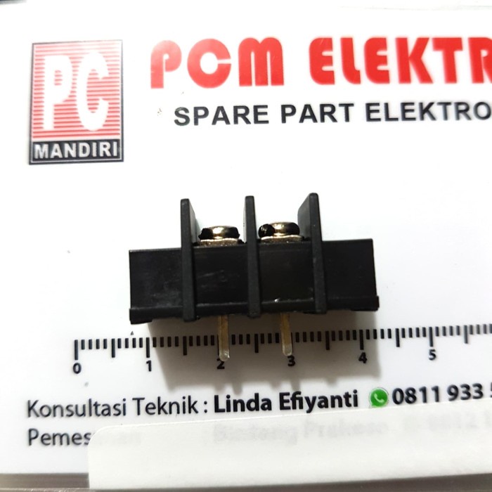 Terminal Block PCB 2pin hitam KF-25 -BSS12