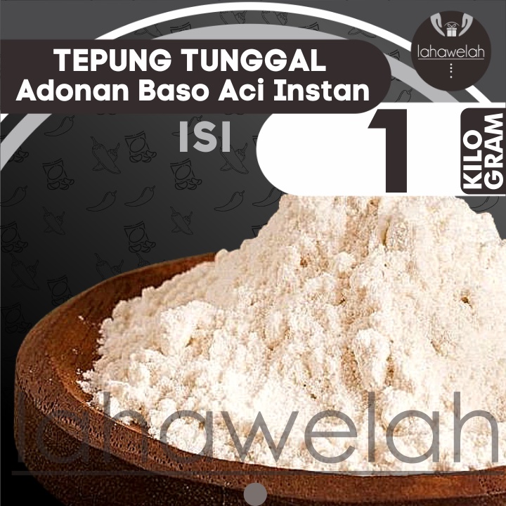 

Tepung untuk bahan membuat Cilok Pentol Baso Aci siap pakai 1KG by Lahawelah