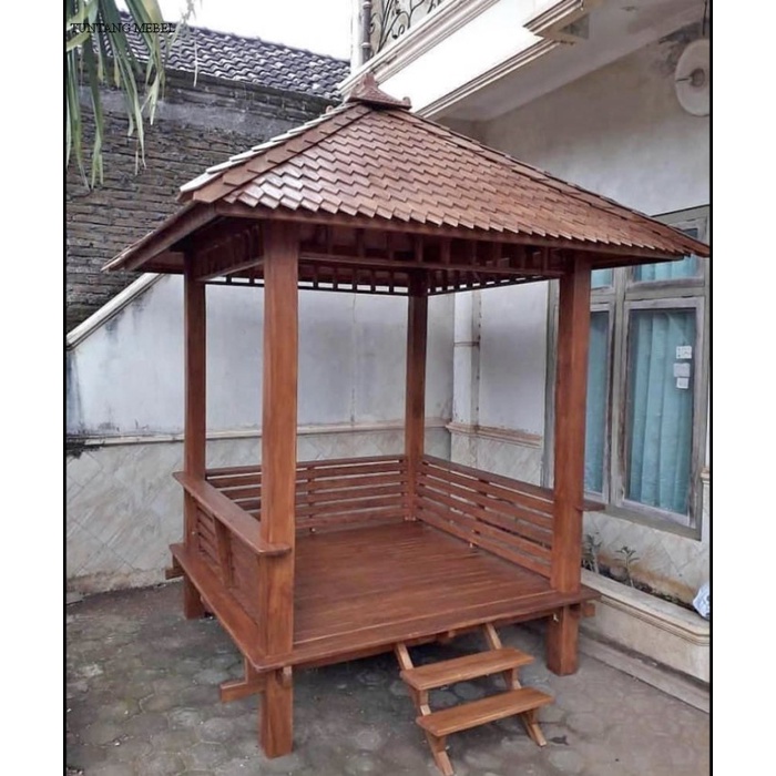Termurah Gazebo kayu jati / gazebo ukir / gazebo minimalis