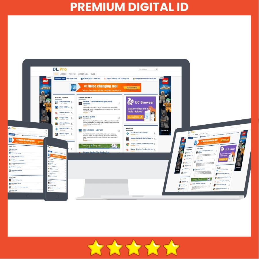 Theme WordPress DLpro Original Lifetime (Buat Web Download)