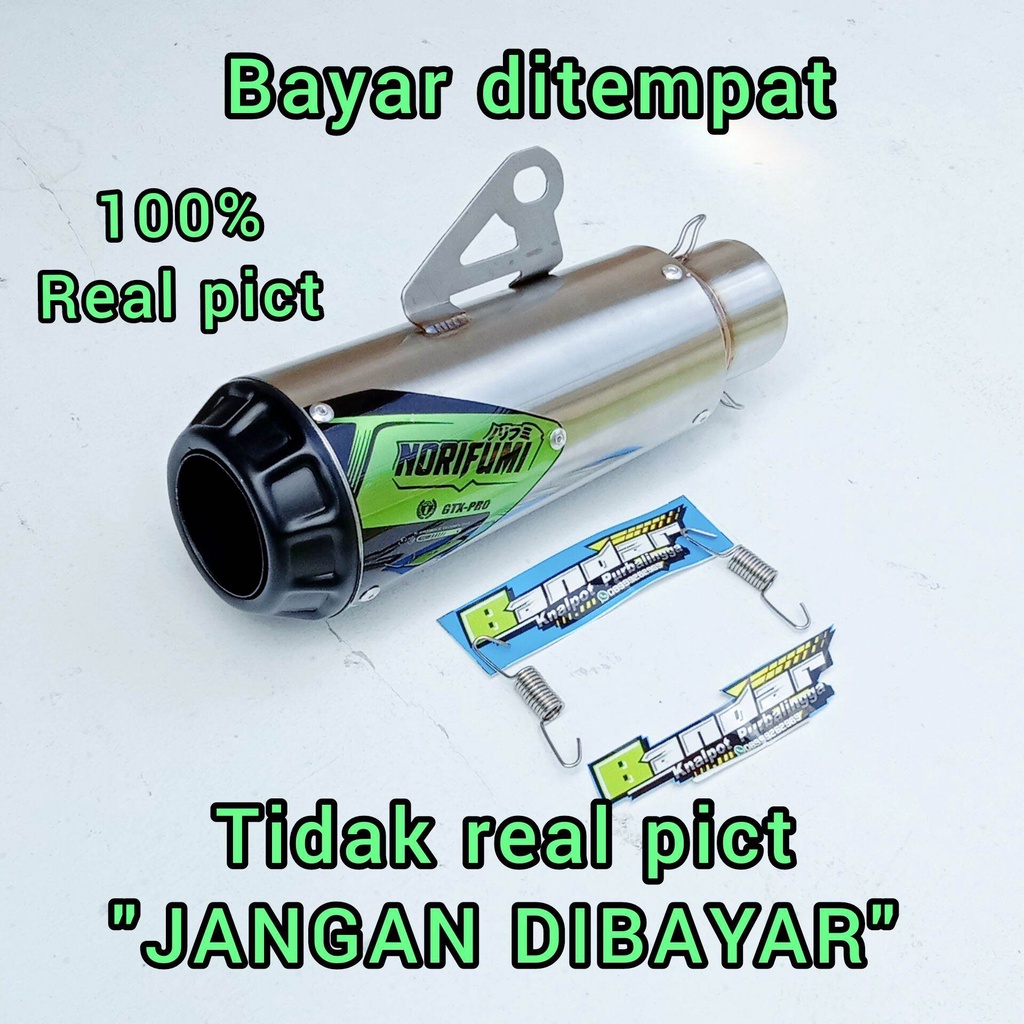 TERMURAH SILINCER NORIFUMI GTX PRO D50 MM | KNALPOT RACING SILINCER GTX | SLINCER GTX SILINCER ONLY|