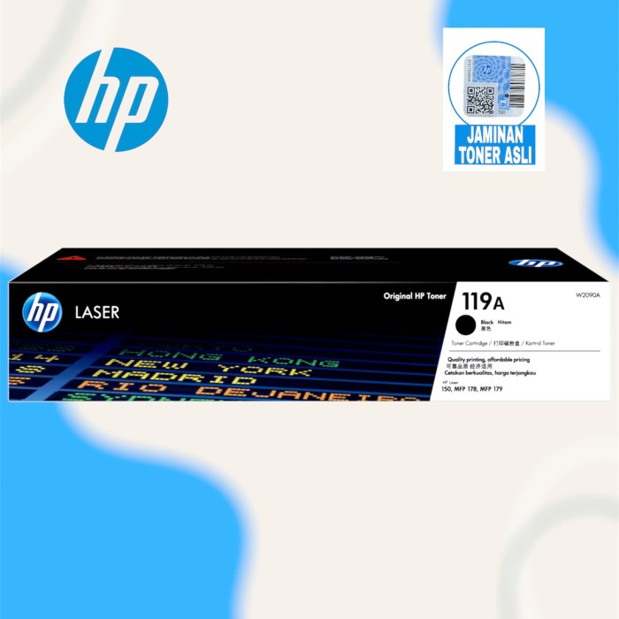 HP 119A Black LaserJet Toner Cartridge (W2090A)