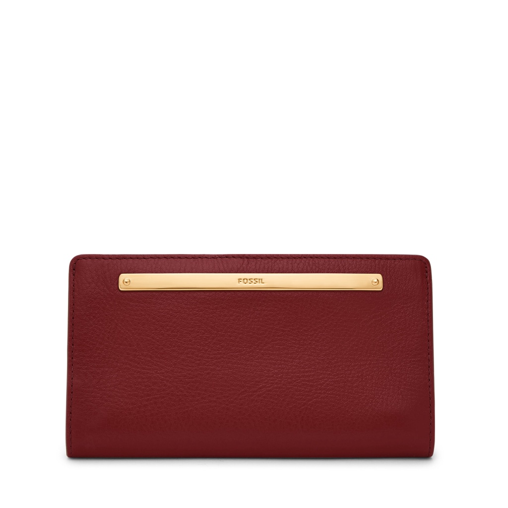 Fossil Liza Bifold Slim Scarlet Dompet Wanita SL7891G-602