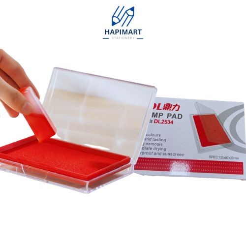 

Stamp Pad ink Tinta Stamp Merah Cepat Kering/Bantalan Papan Cap
