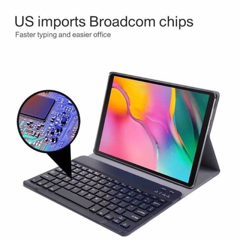 Samsung Tab A8 2019 With Spen P200/P205/Tab A8 2019 T290/T295 Smart Case Keyboard Bluetooth 3.0