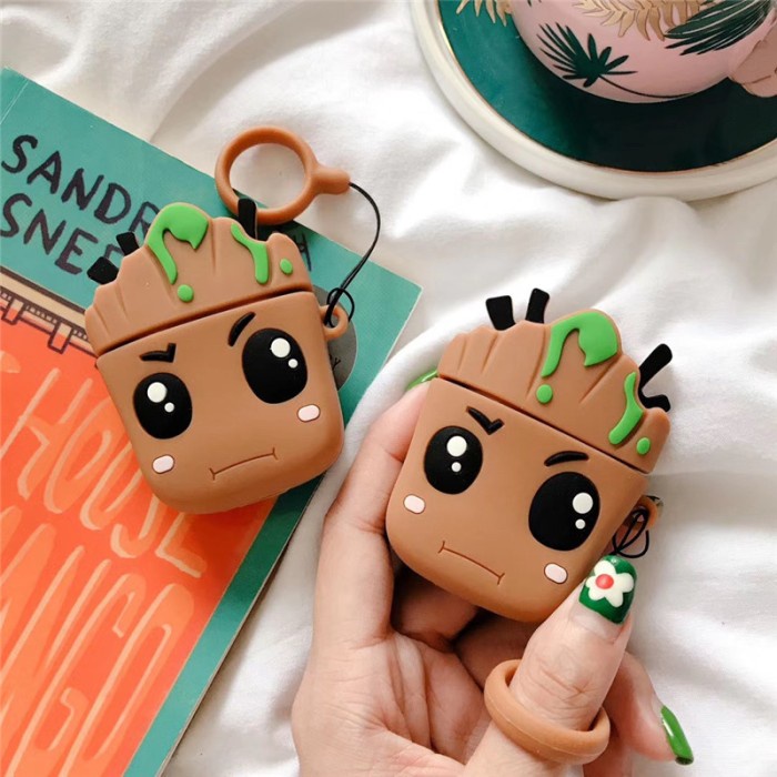 Airpods Case 1 2 3 PRO Groot Kartun Soft Casing Silicon - Airpods 1 2