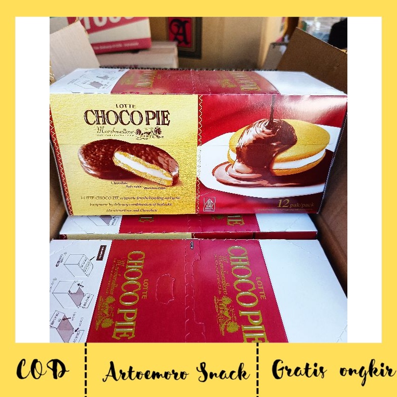 

AS Lotte Chocopie Choco pie 1 Box isi 12