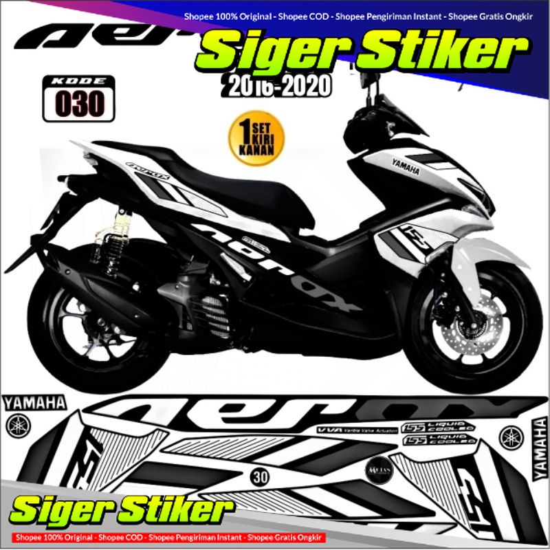Decal Sticker Striping Variasi Aerox Old Aerox 155 Old 2016-2019 Aerox 155 Lama Yamaha Aerox 155 Vva