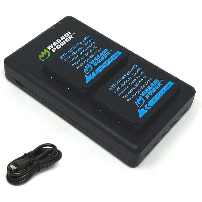 Terlaris ✨-Wasabi Power Battery for Fujifilm NP-W126 W126S NPW126 NPW126S XT XS10 - 1 Baterai
