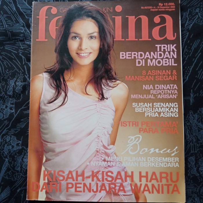 Majalah Femina No.48 Desember 2003 Cover Zifa