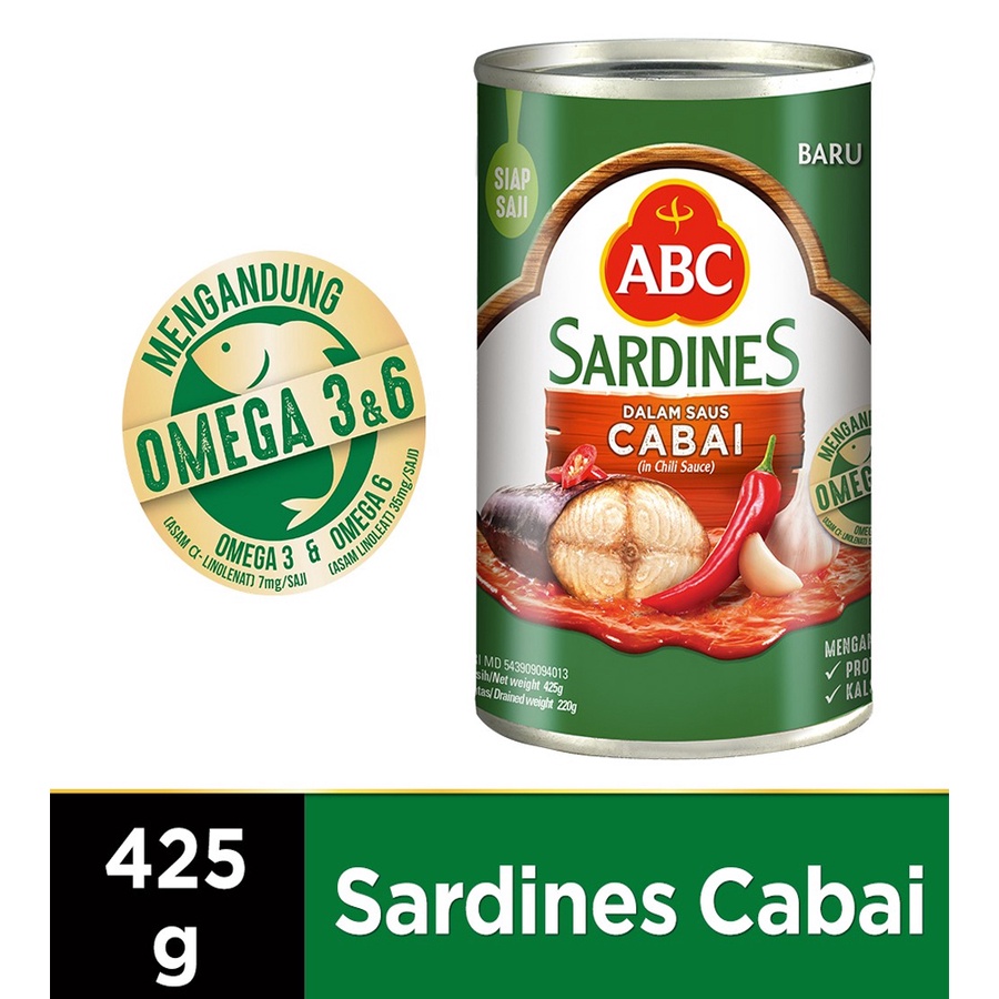 

ABC Sarden Saus Cabai 425Gr