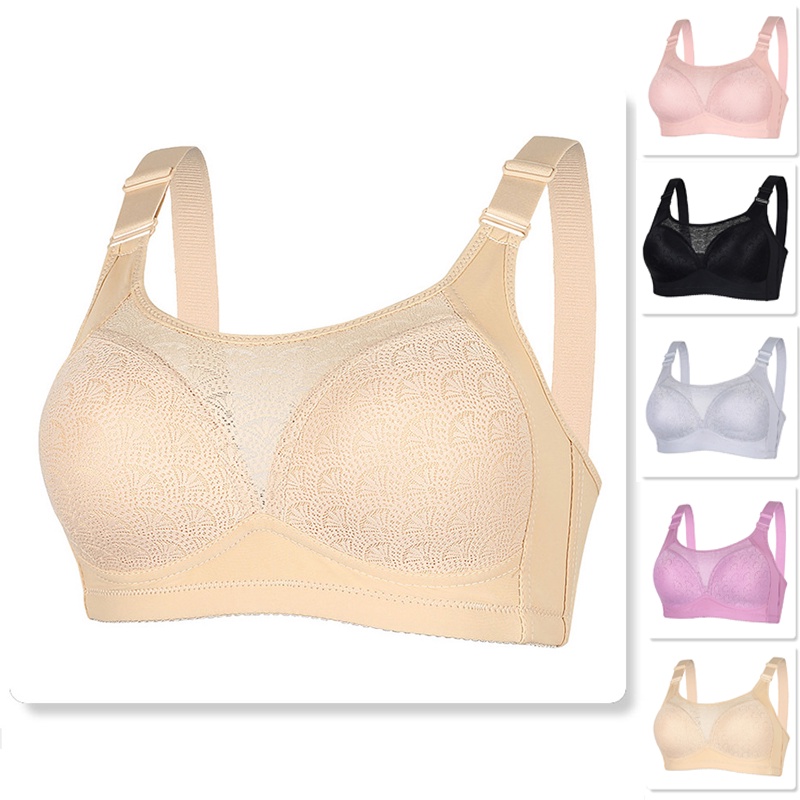 Tali Lebar -shoulder Bernapas Push Up Bra Seamless Pakaian Dalam Wanita Bh Lingerie Sexy Tanpa Kawat