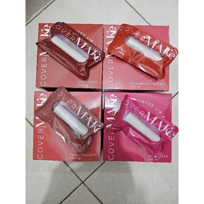 BPOM Covermake Tinted Lip Balm - Lip Balm warna melembabkan