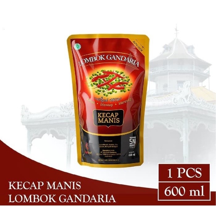 

Kecap Manis Lombok Gandaria Pouch 600 ml