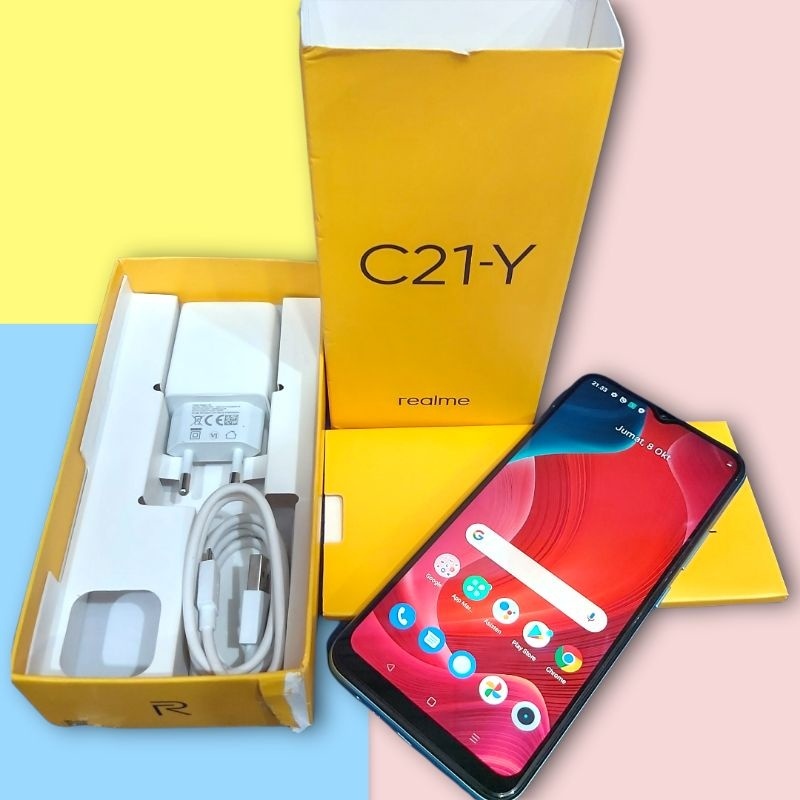 Realme C21Y Ram 3/32GB | Ram 4/64GB Bekas Original