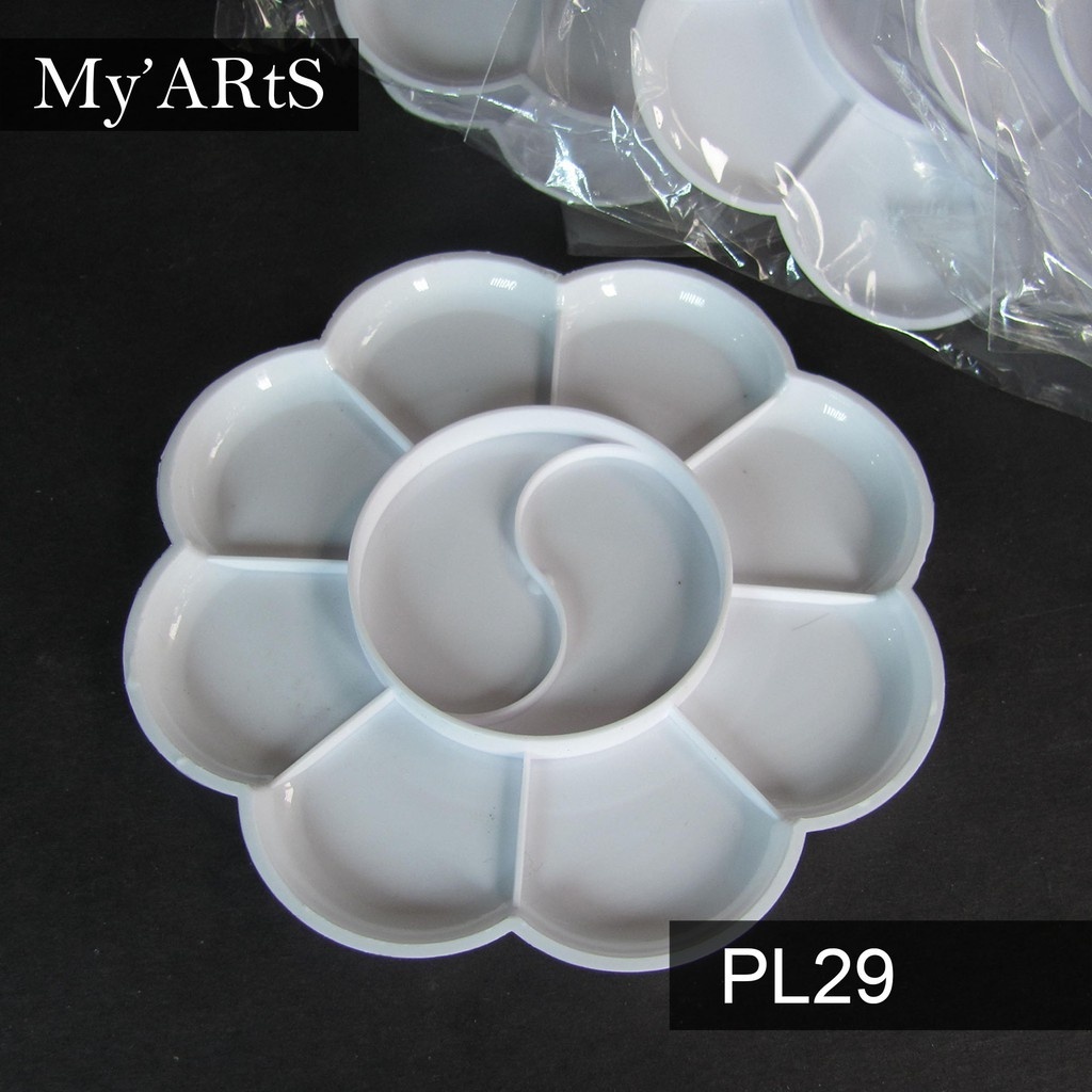 

Art Kreation Palet Lukis Mini Diameter 11 cm PTK-9 Pallete Cat Air Gambar Alat Lukis Myarts