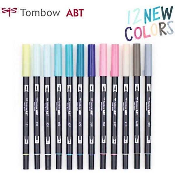 

Tombow ABT Dual Brush pen NEW COLOURS Lettering Kaligrafi Brushpen Myarts
