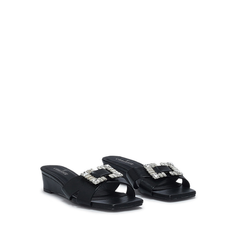 Payless Chrissie Womens Barly Wedges - Black_04