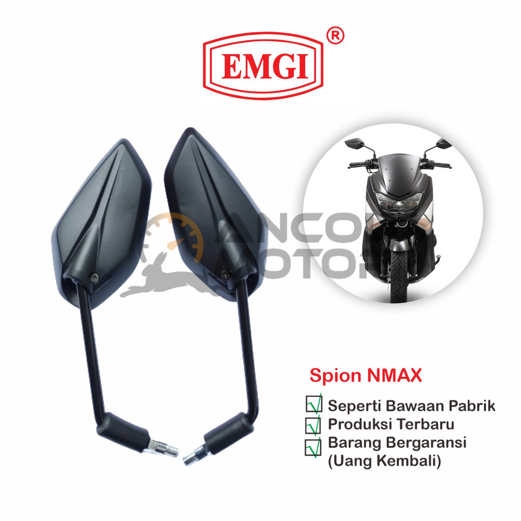 EMGI Kaca Spion Sepasang Nmax Motor Yamaha