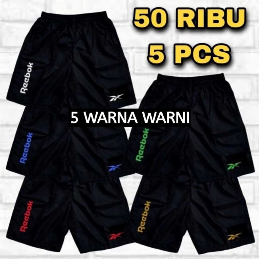 Paket 50 Ribu Dapat 5pcs Celana Pendek Pria Wanita Celana Kolor Sport Terbaru