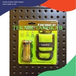 TEKIRO Kunci Sepeda Lipat 10 Pcs Toolkit Set Bike Toolkit Bicycle