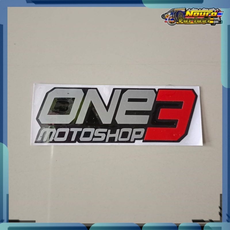 Sticker Stiker cutting one motoshop 3 bagus