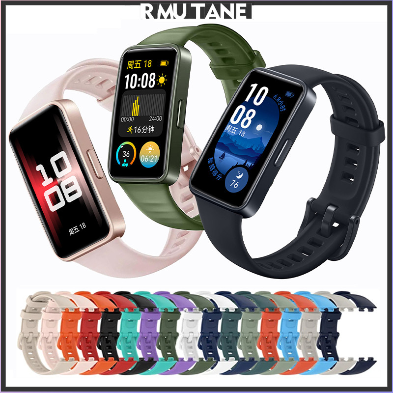 Original Silicone Strap for Huawei Band 10/Huawei Band 9/Huawei Band 8 Women Men for Huawei Watch Ta