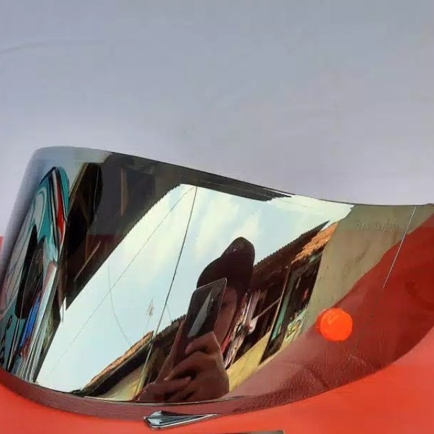 [New Collection]Promo paket kaca helm flat visor iridium silver KYT Rc7/ KYT R10/ KYT k2r - iridium 