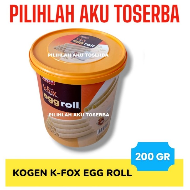 

Kogen K-FOX EGG ROLL kemasan JAR / EMBER - ( HARGA 1 JAR )