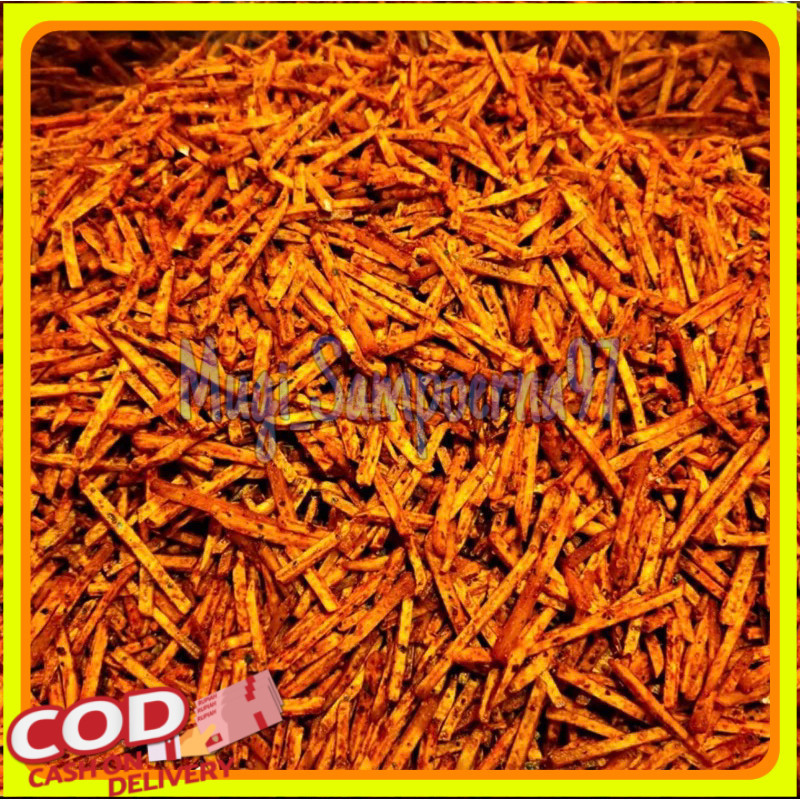 

1 Kg stik talas pedas daun jeruk tasreng pedas