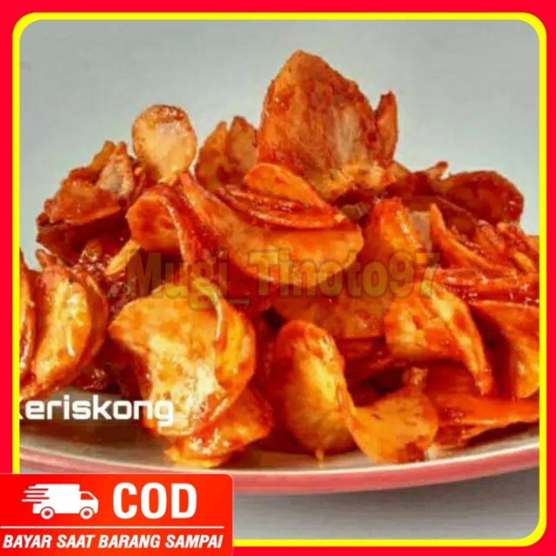 

(termurah) 250gram keripik singkong balado pedas