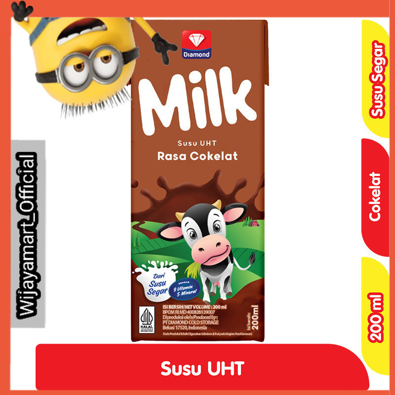 

Diamond Susu UHT Cokelat Kotak 200 ml