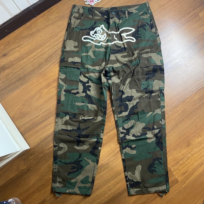Billionaire Boys Club BBC ICECREAM Running Dog Camo Cargo Pants Celana Army