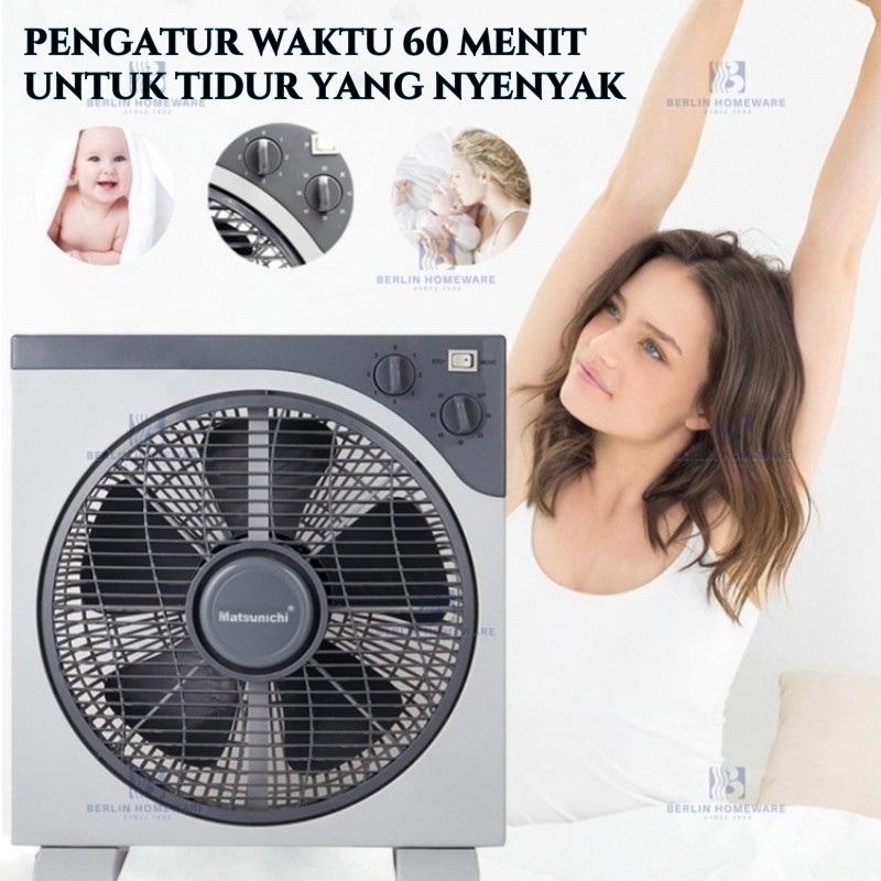 Kipas Angin Kotak Matsunichi Garansi Resmi Box Fan Matsunichi Guarantee Kipas Angin Duduk Kotak