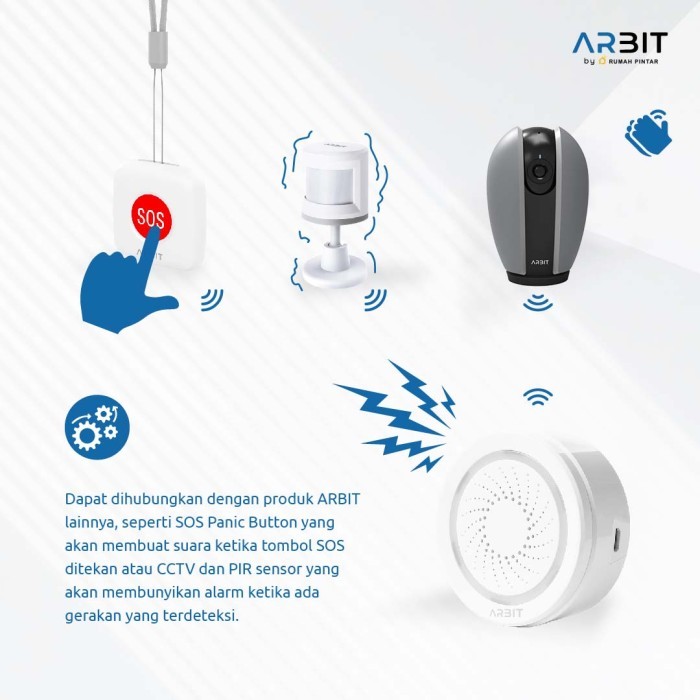 

AIT Smart WiFi Siren Alarm TUYA with Temperature & Humidity Sensor