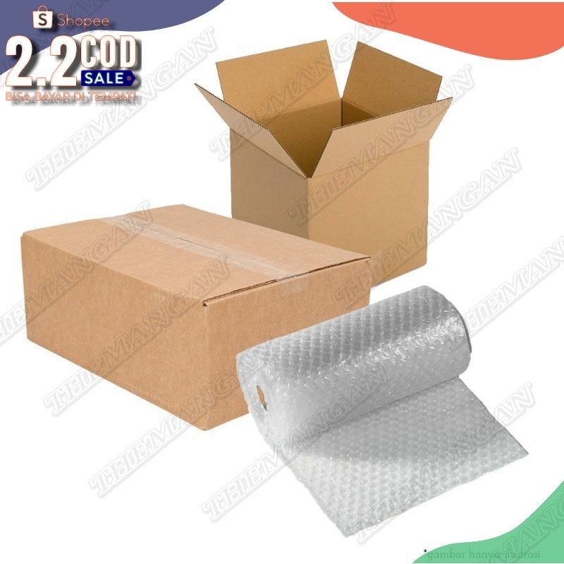 

[ BISA COD ] Packing Tambahan Kardus / Bubble Wrap - MURAH