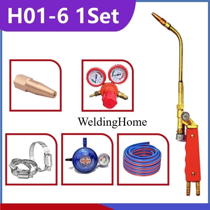 H01-6 Gas Cutting Torch acetylene propane Type H01-6 Welding gas Cutting Torch 1 SET Ada Regulator K