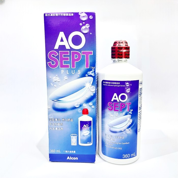 Aosept Plus 360 ML || Cairan Pembersih Softlens By Alcon Original