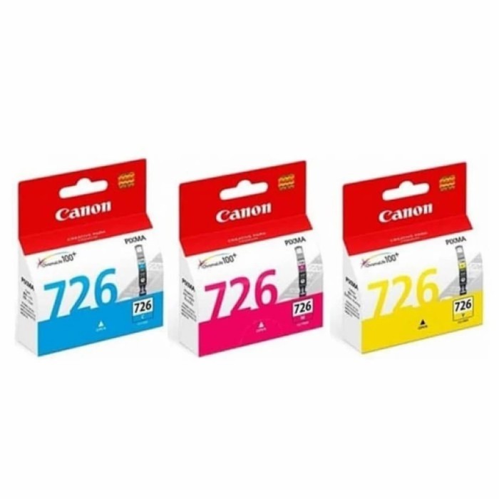 Paket Canon 726 CMY ink catridge original