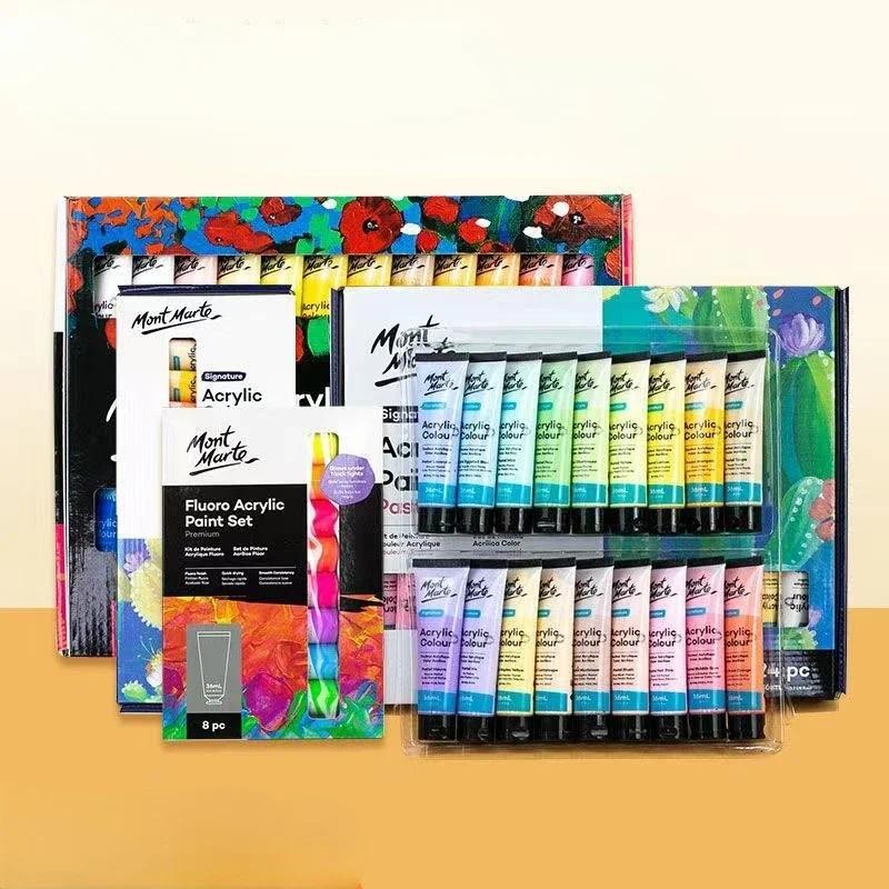 

36ml 12/18/24/36color Metallic Acrylic Paint Set Art Student DIY Graffiti Hand Drawn Wall Painting for Beginners Pigment
