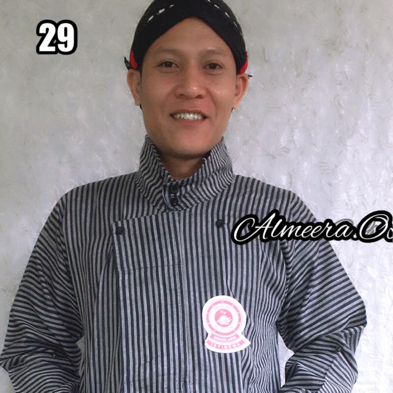 LURIK surjan lurik raja keong istimewa warna hitam putih abu-abu